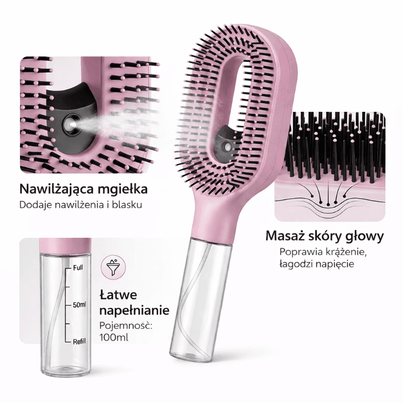 Mistelle-Nawilżająca szczotka do łatwego rozczesywania