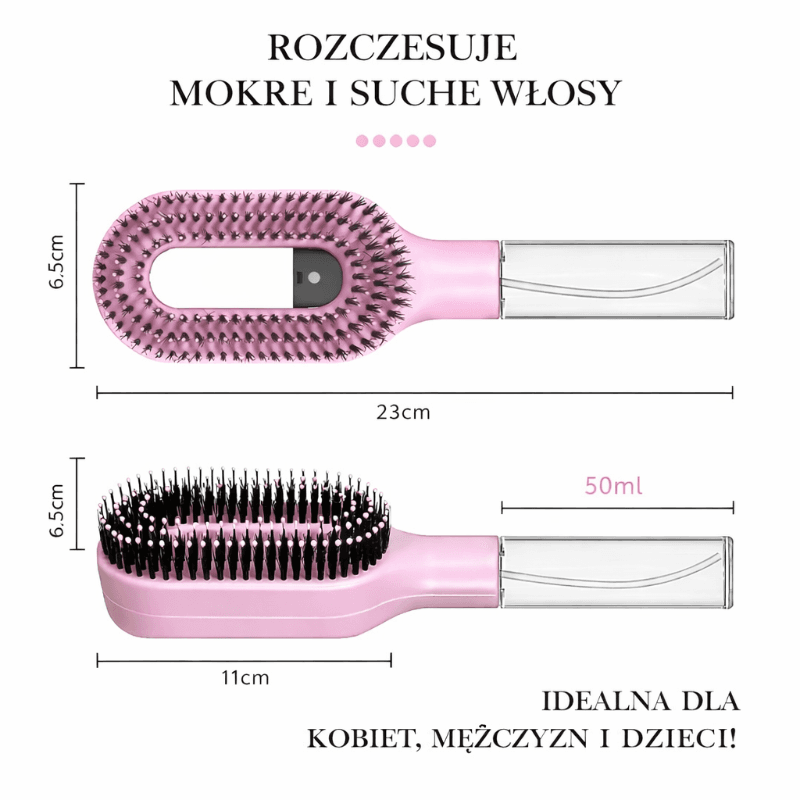 Mistelle-Nawilżająca szczotka do łatwego rozczesywania