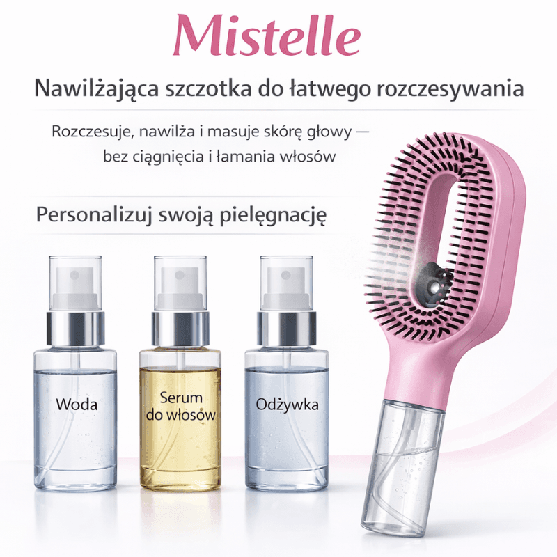 Mistelle-Nawilżająca szczotka do łatwego rozczesywania